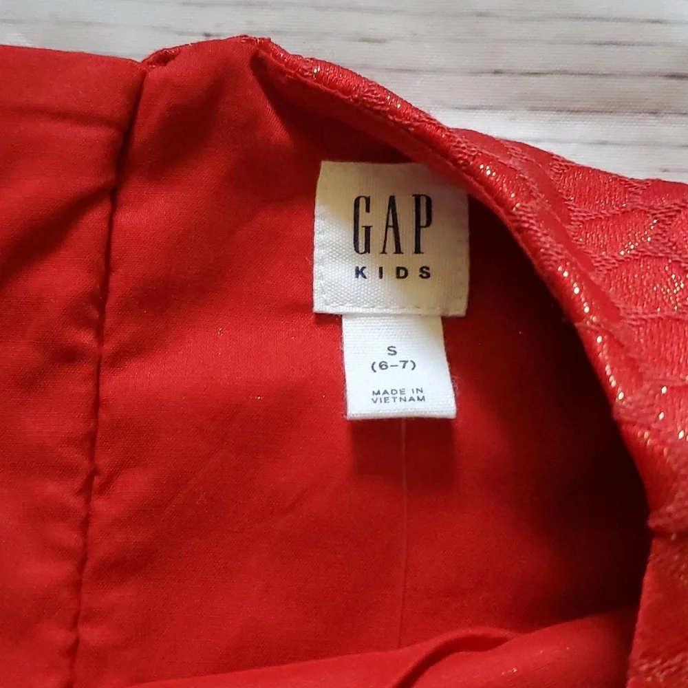 🆕️ GAP CUTE GIRLS RED DRESS ❤️